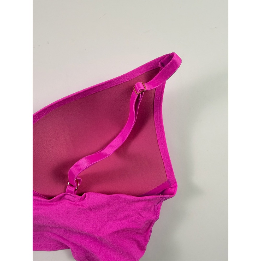 Victorias Secret PINK Wireless Bralette Magenta Pink Padded Seamless Size 4 - Picture 9 of 11